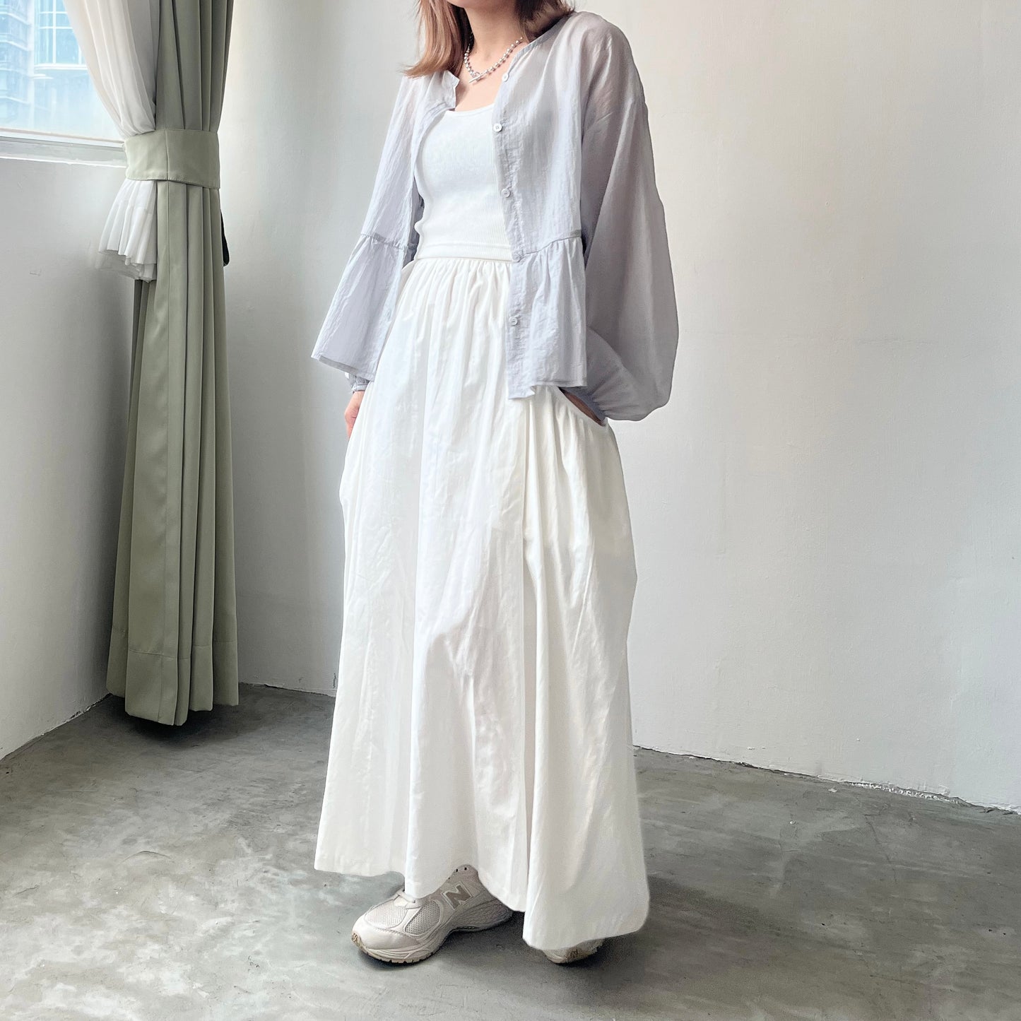 早鳥優惠 TP186- Jellyfish See-through Cardigan | White | Yellow | Grey