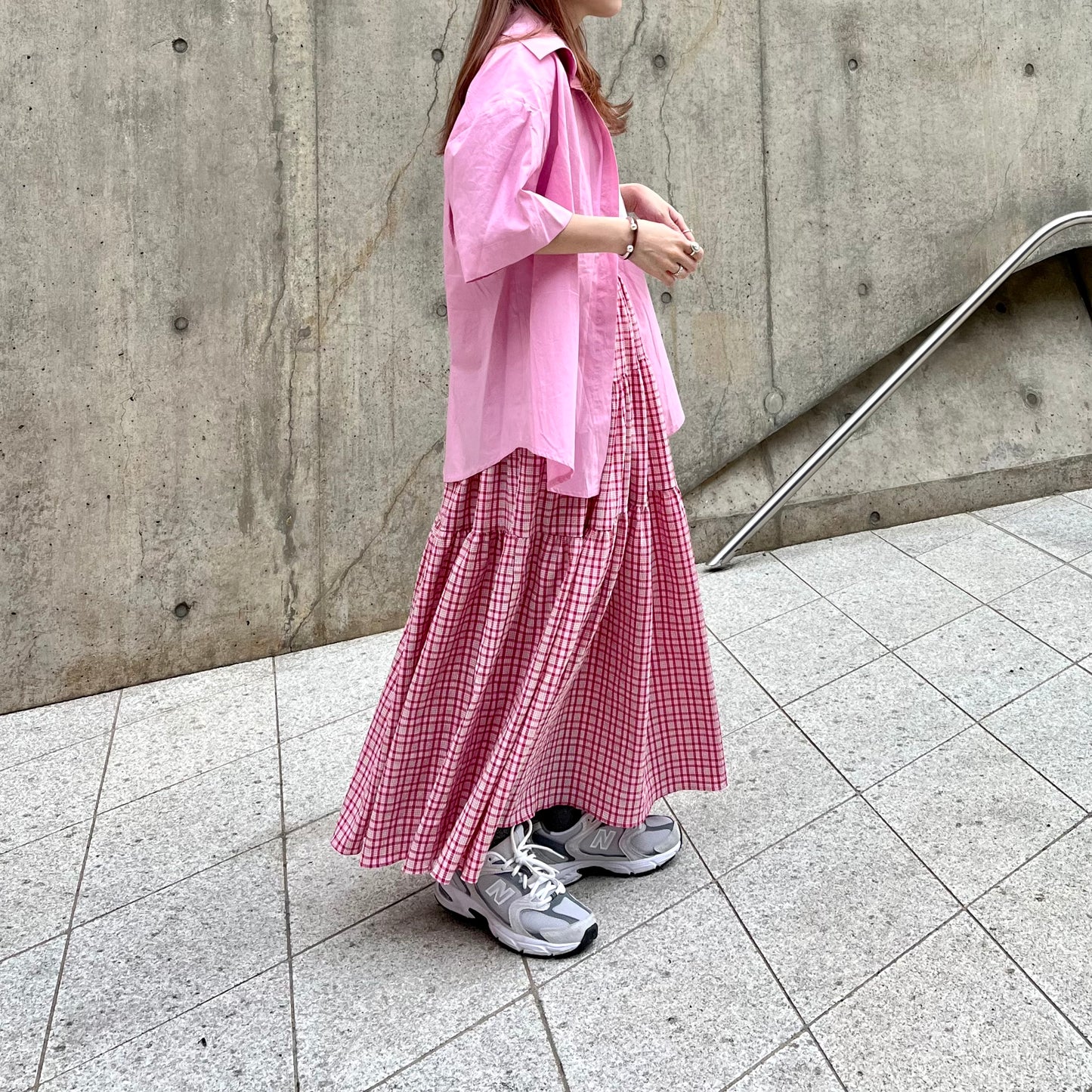 SK29 - Candy Color Checked Skirt | Pink | Blue | Green