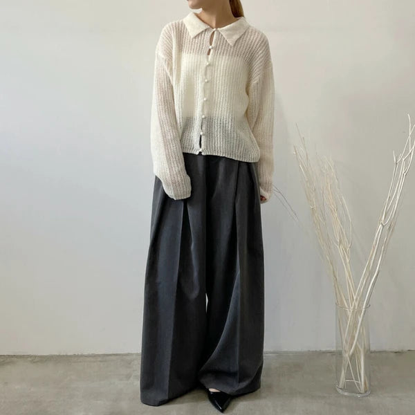 TP669 - Ligh Polo Knit | Ivory | Grey | Black