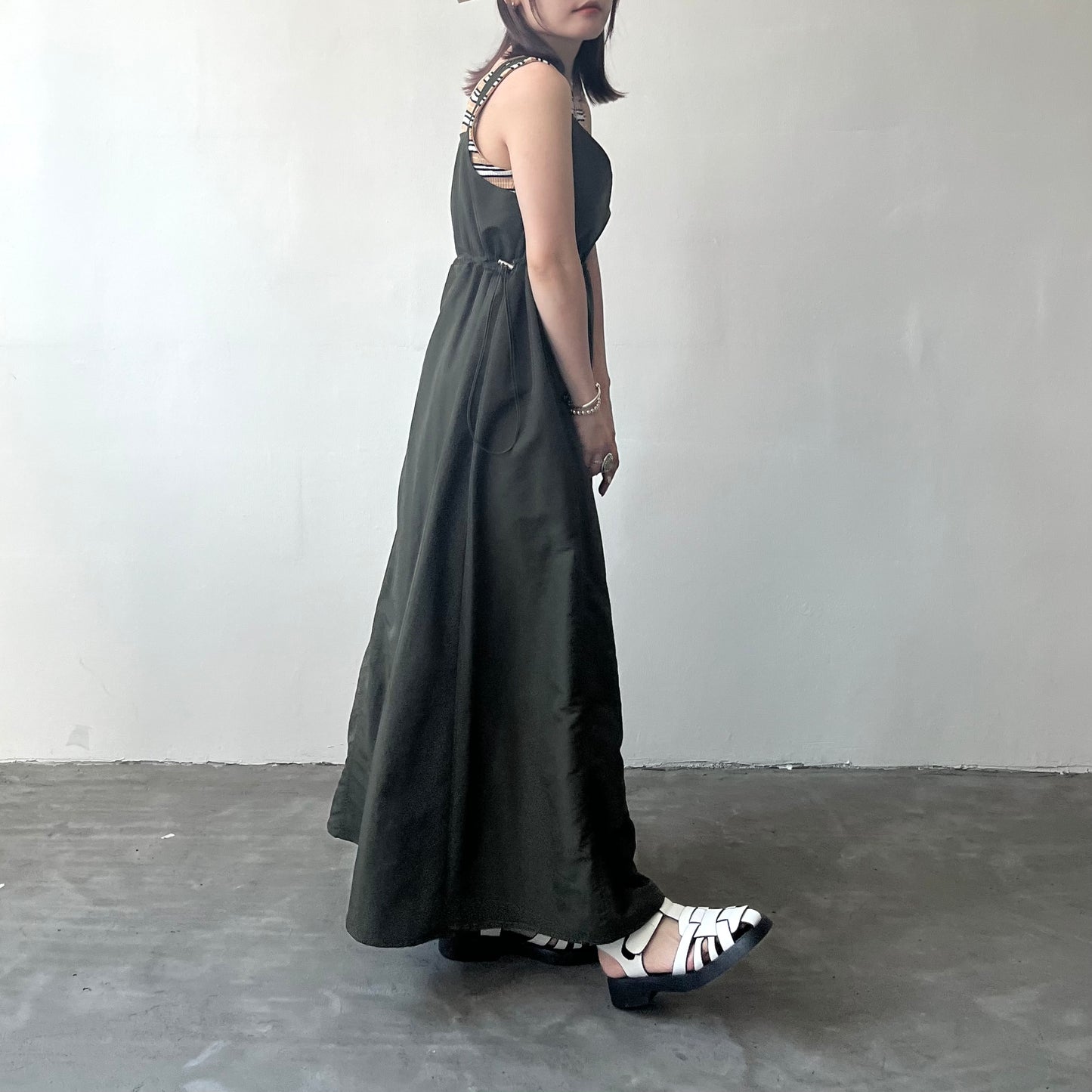 OP37- 2 Way Casual One Piece Dress | White | Khaki | Black