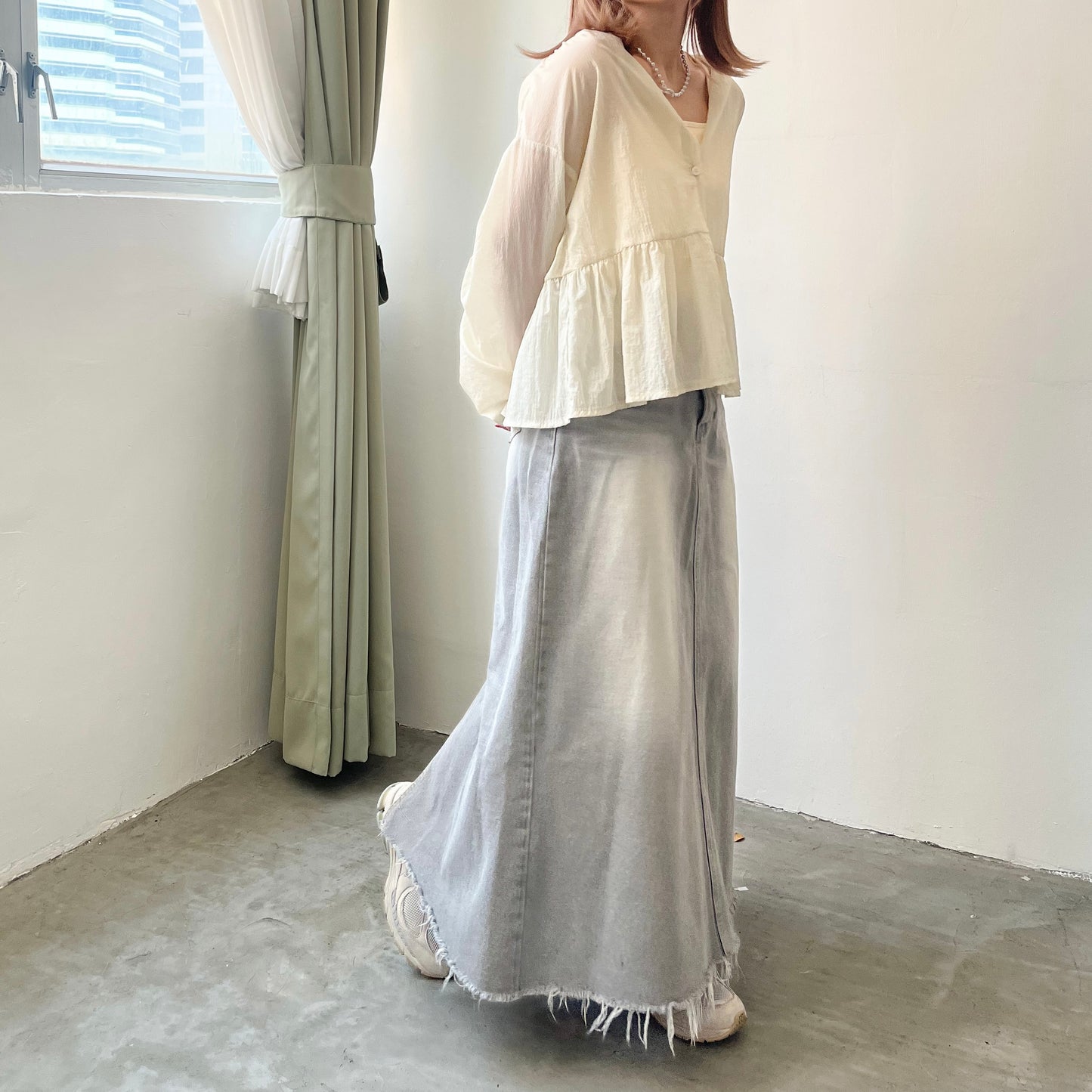 早鳥優惠 TP186- Jellyfish See-through Cardigan | White | Yellow | Grey