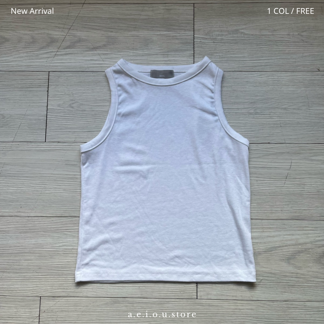 TP363- Basic White Vest | White