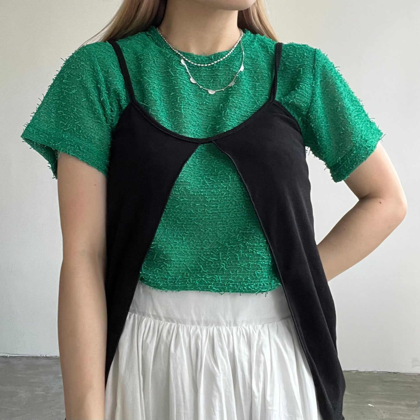 TP165- Outer Vest | White | Khaki | Black