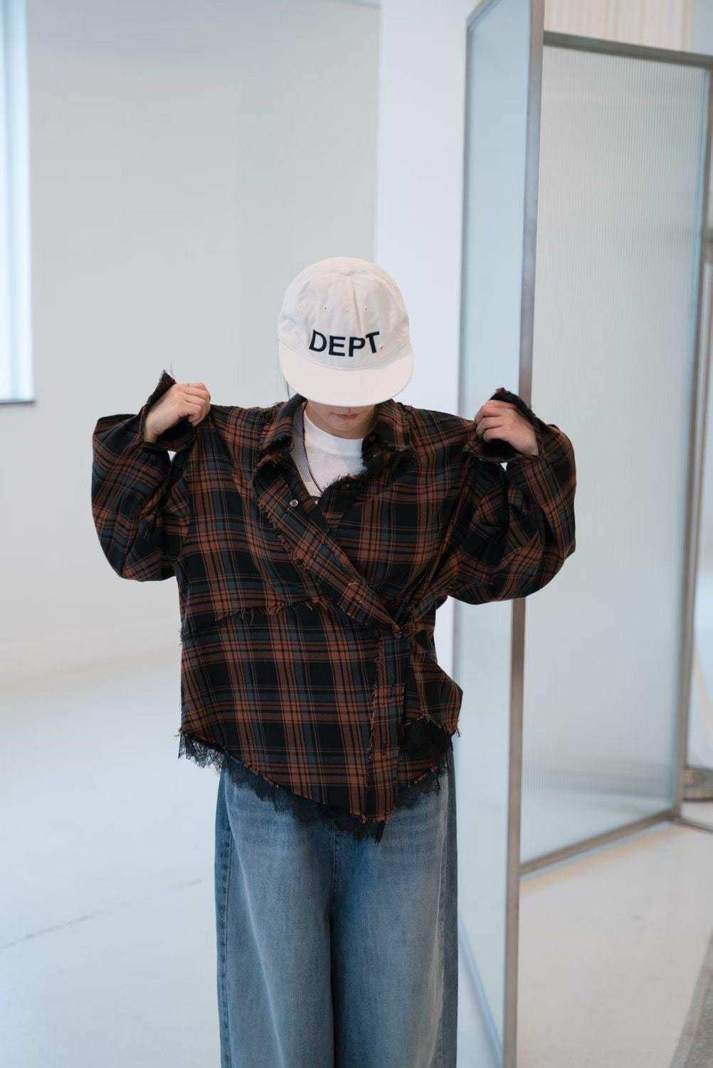 "早鳥優惠" TP650- 超美多變格仔 | Navy | Brown