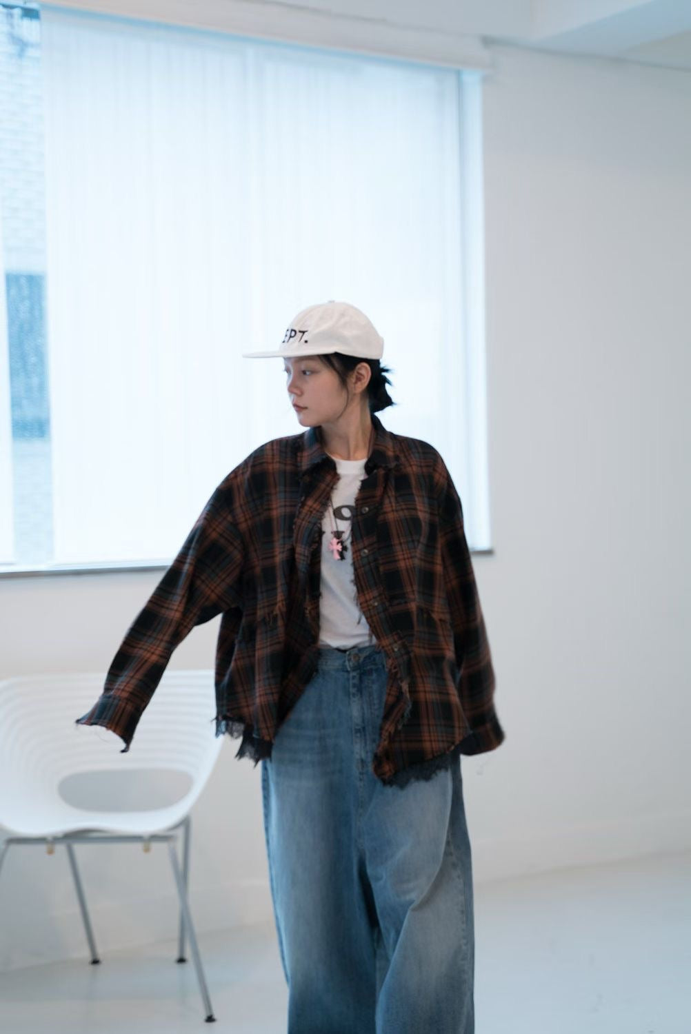 "早鳥優惠" TP650- 超美多變格仔 | Navy | Brown