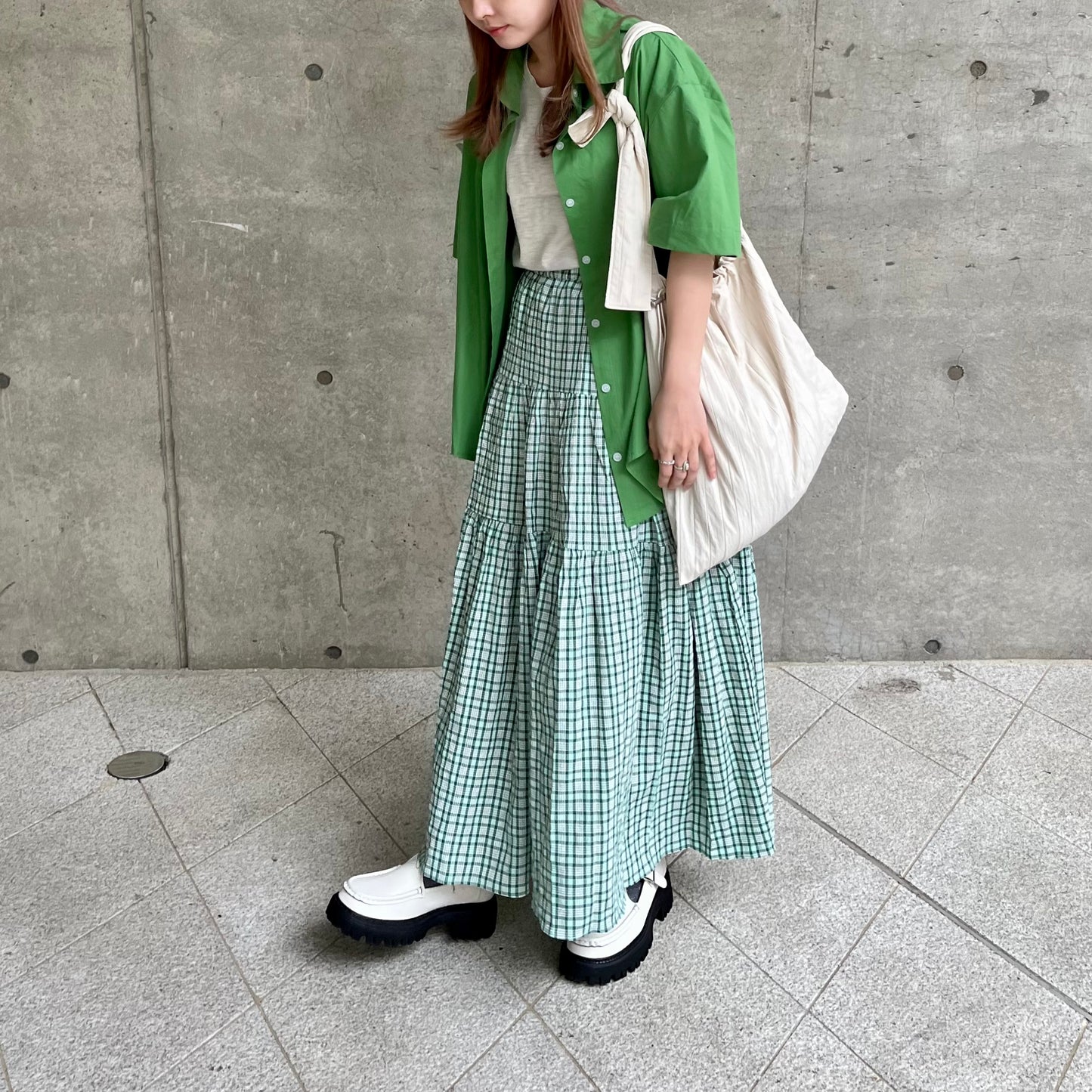 SK29 - Candy Color Checked Skirt | Pink | Blue | Green