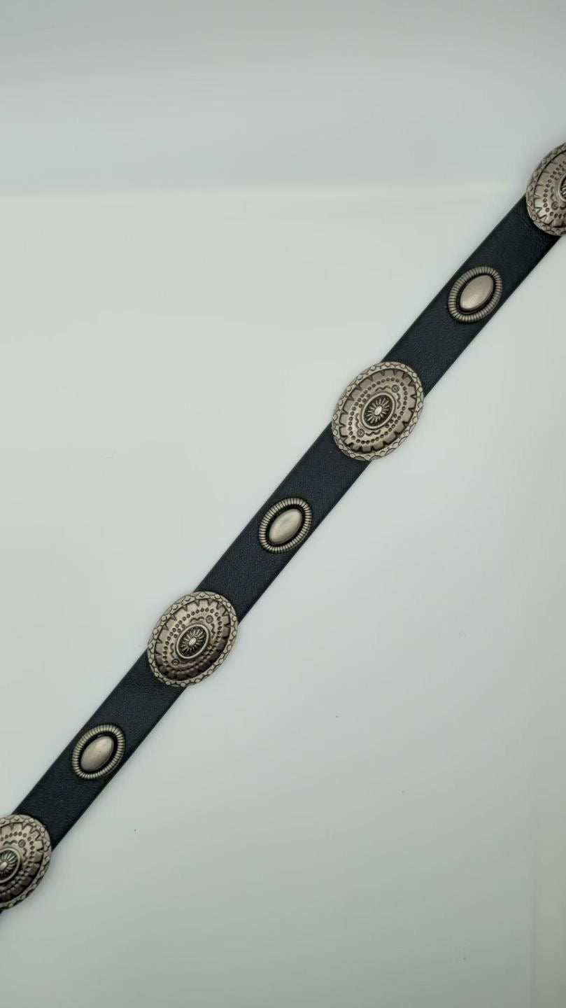 BT12- 復古花紋圖騰PU皮帶