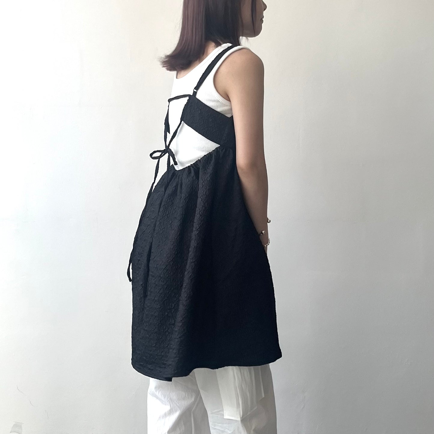 TP171- Fluffy Camisole long Cami | Ivory | Navy | Black