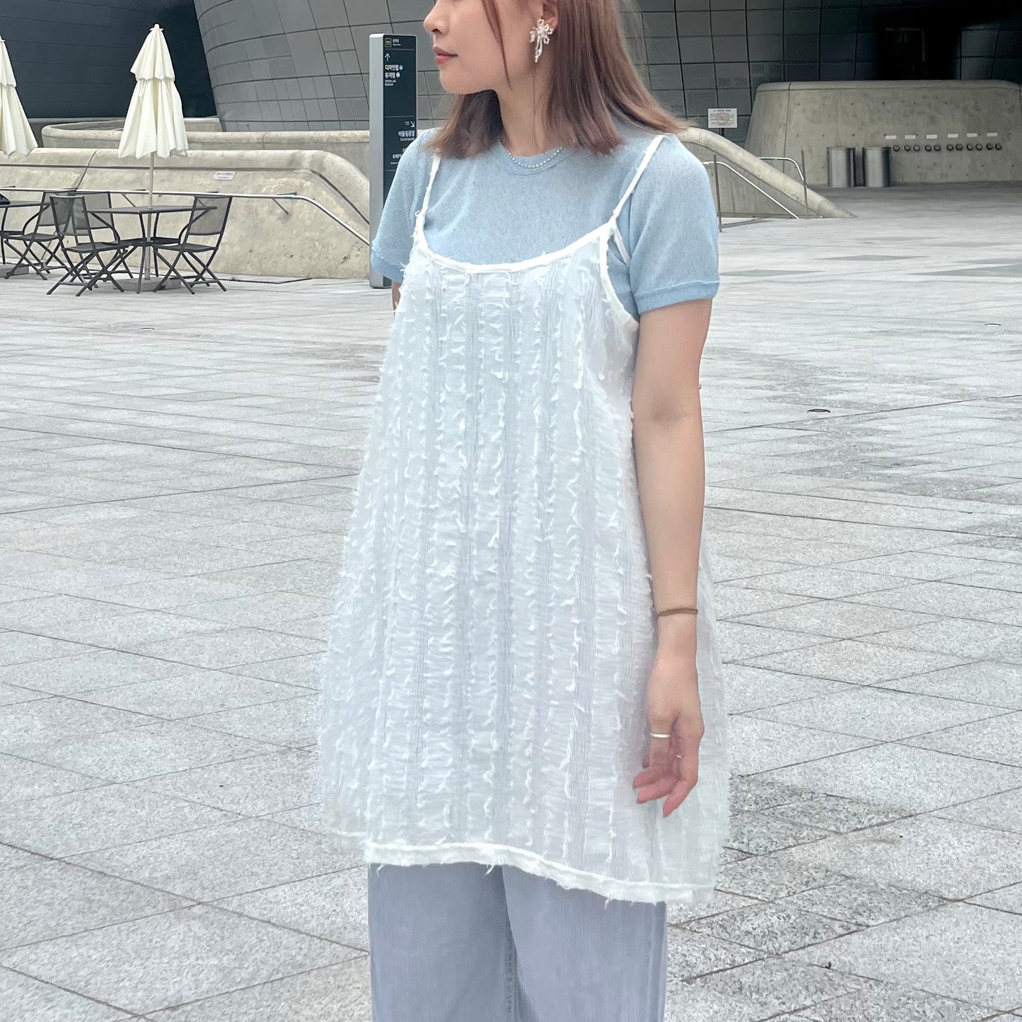 🇰🇷連線新品 TP177- Texture Tee | Blue | Brown