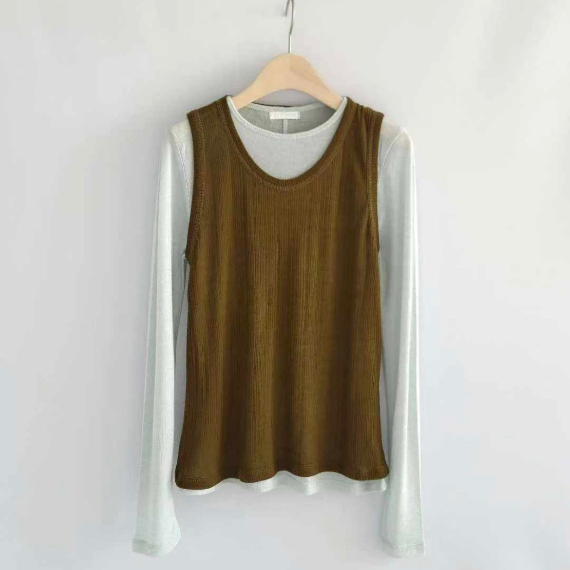 TP652- Cotton Basic Vest | Ivory | Camel | Grey | Black