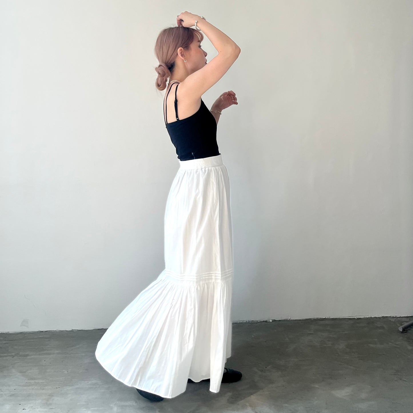 TP159- Double String Camisole| Ivory | Black