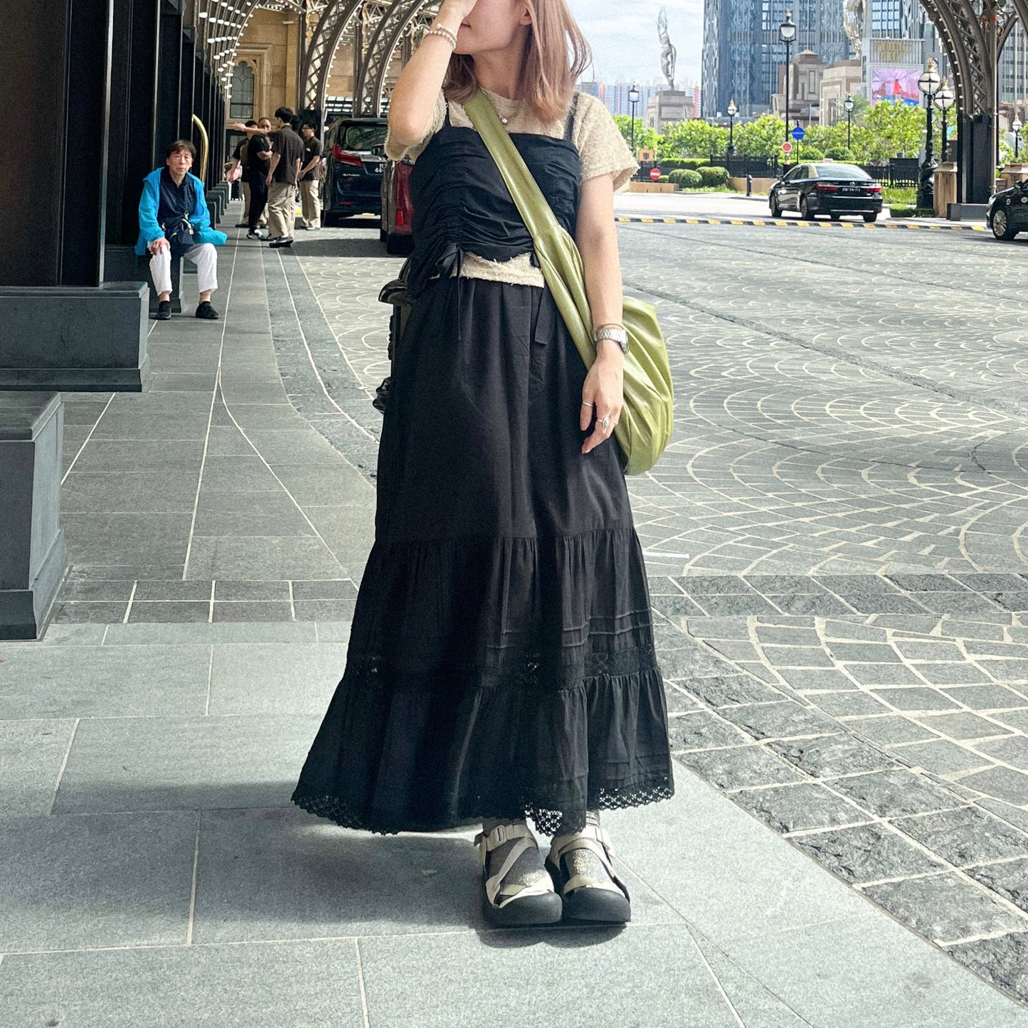 SK39- Black Lace Skirt