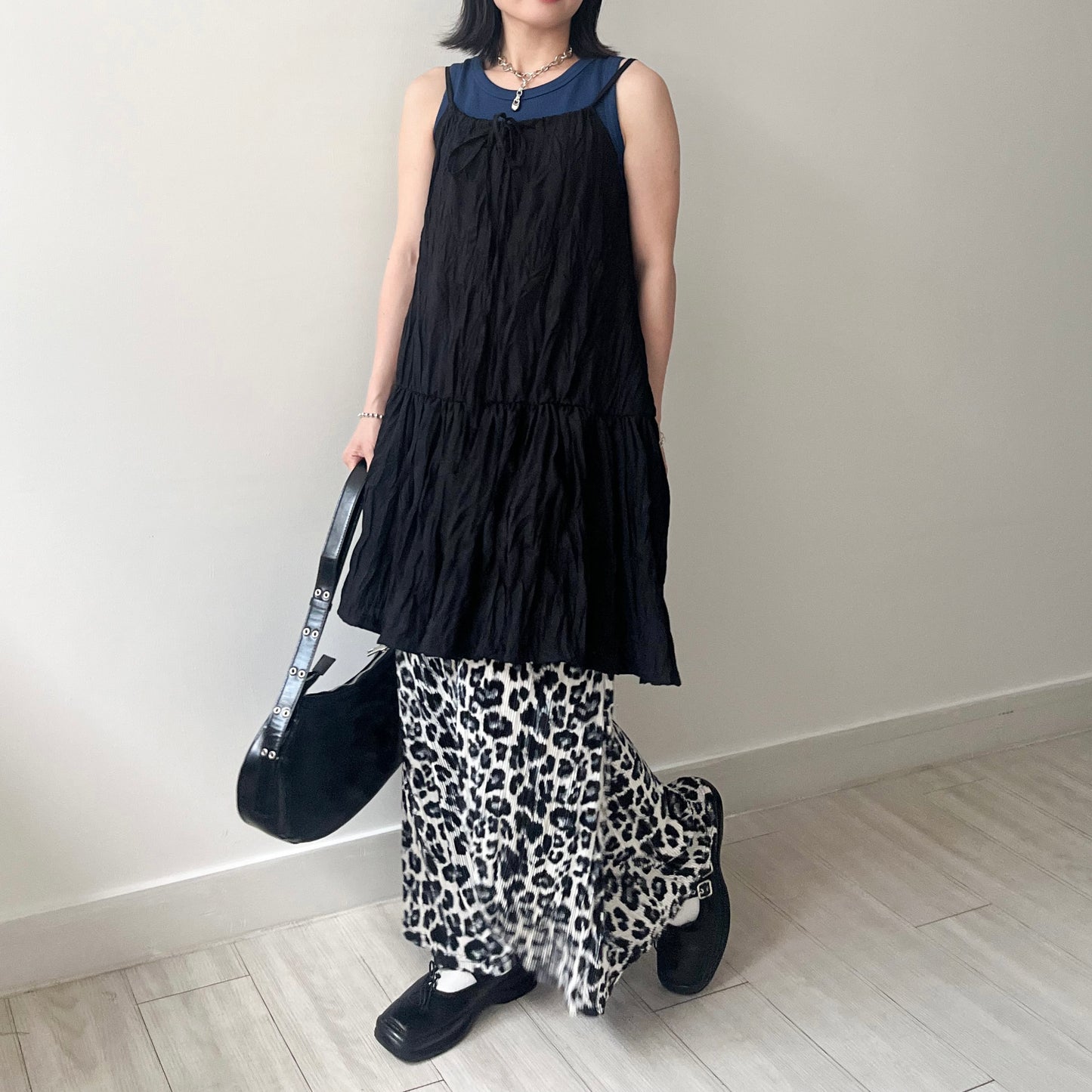 SK116- Leopard Skirt With Pocket