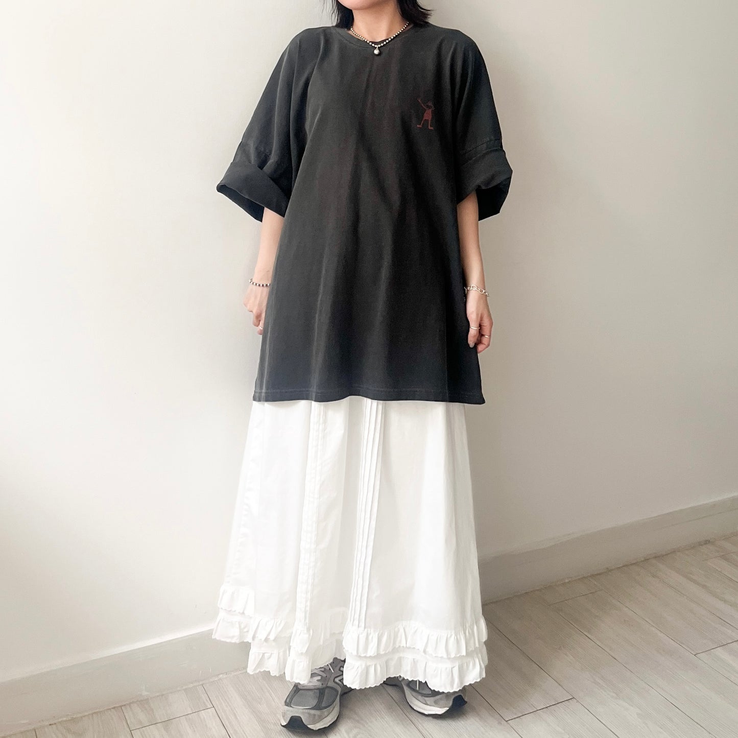 TP485- 芝麻街 UNISEX Big Tee | Charcoal