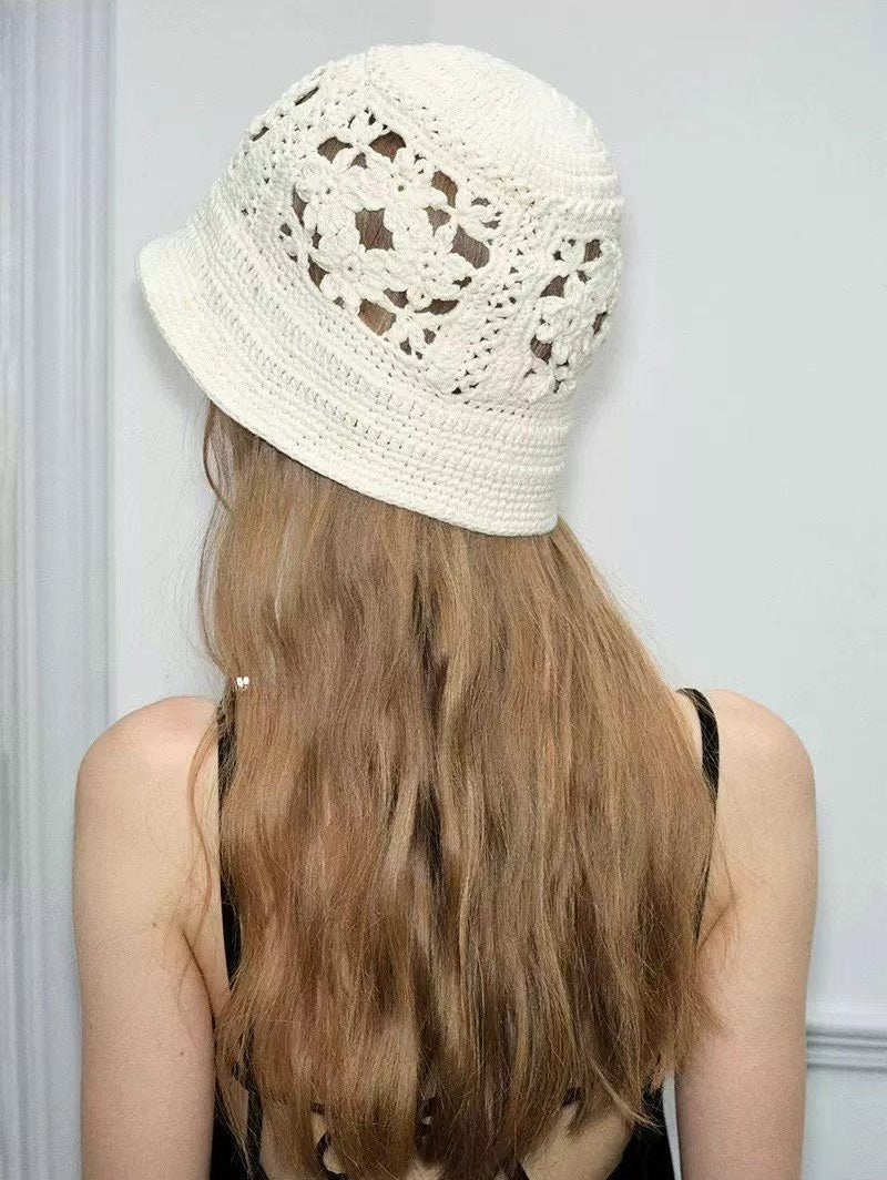 Knit Hat | Ivory | Black
