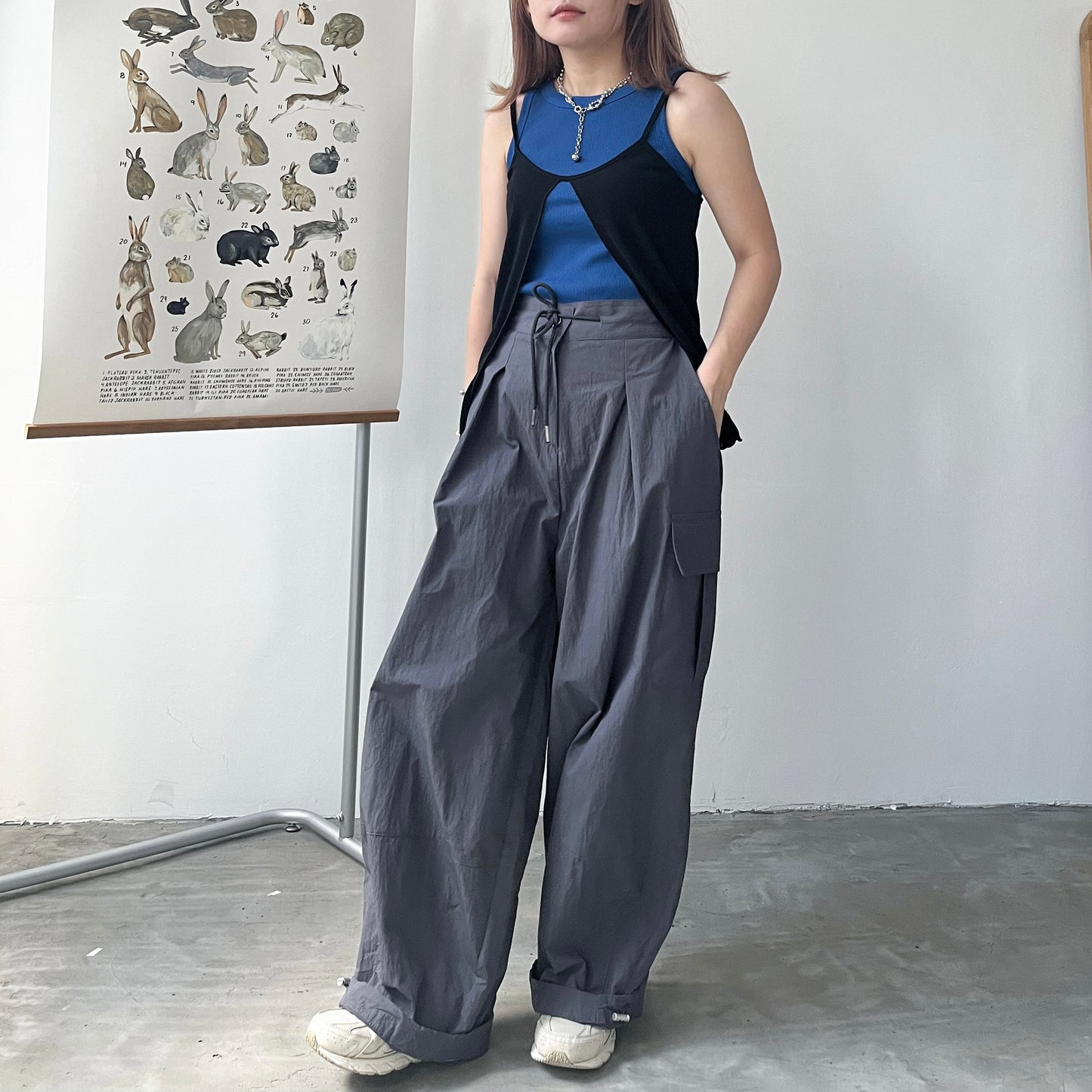 PT34- Cargo pants | Khaki | Grey