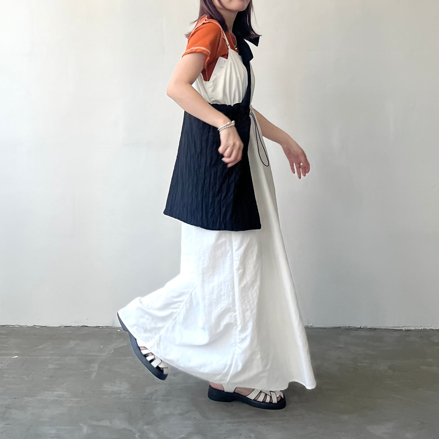 OP37- 2 Way Casual One Piece Dress | White | Khaki | Black