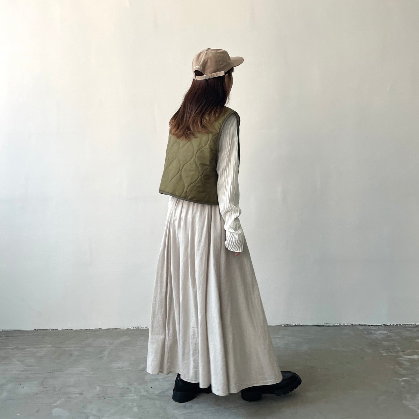 JK01 夾棉短背心外套 | Ivory | Beige | Khaki | Black