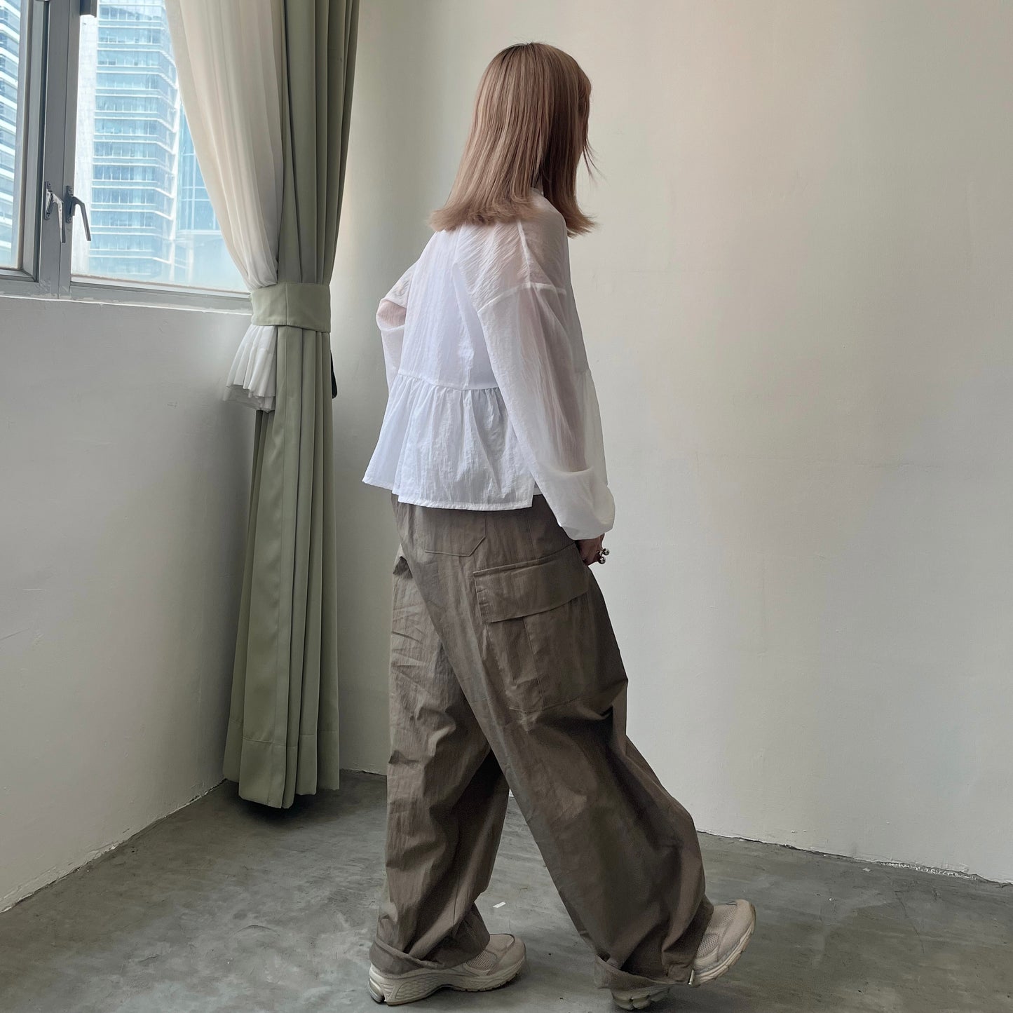 早鳥優惠 TP186- Jellyfish See-through Cardigan | White | Yellow | Grey