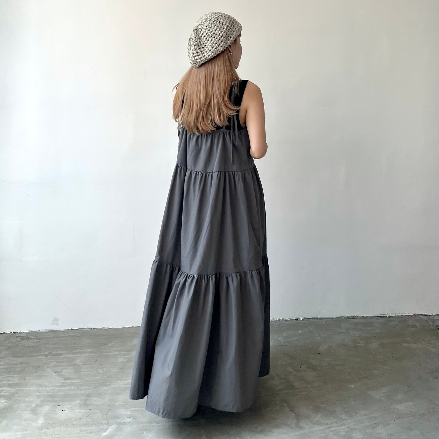 OP33- Ribbon Tiered One Piece | Grey | Black | Green