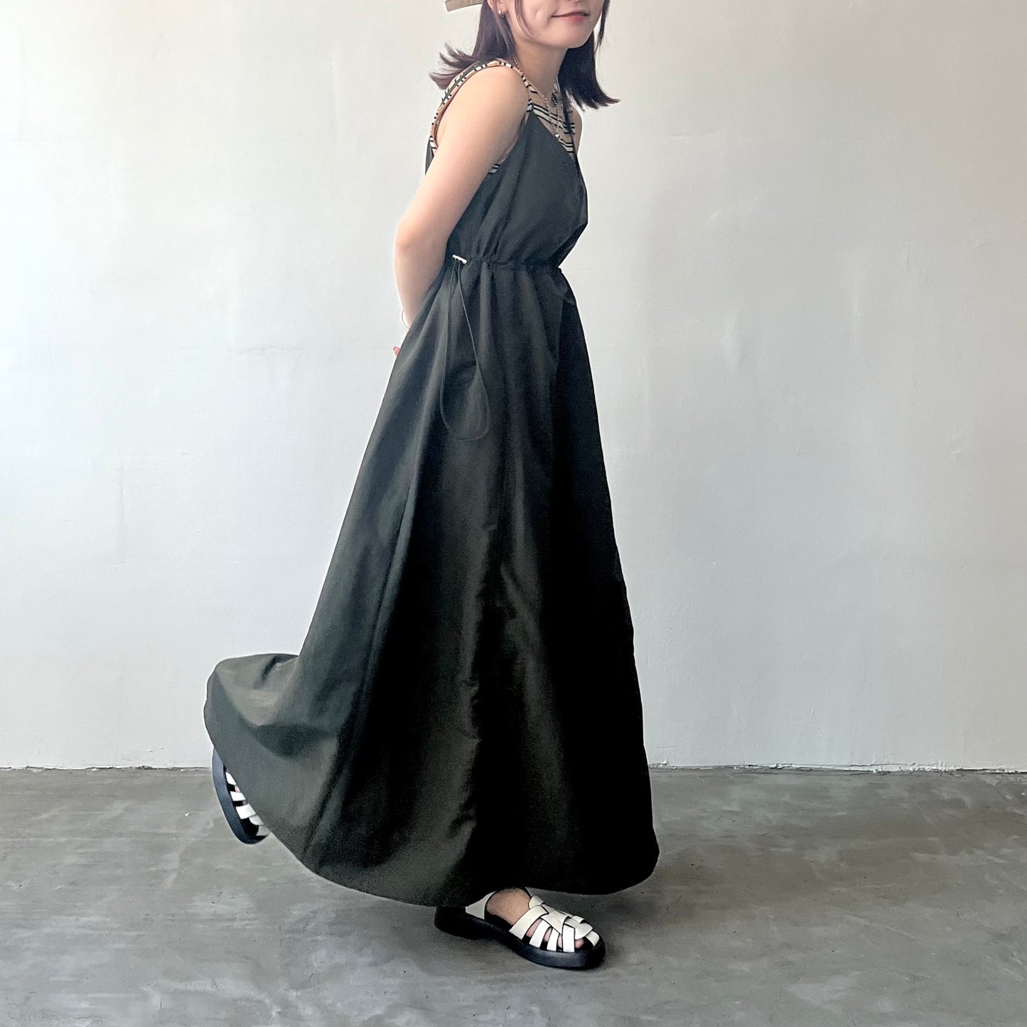 OP37- 2 Way Casual One Piece Dress | White | Khaki | Black