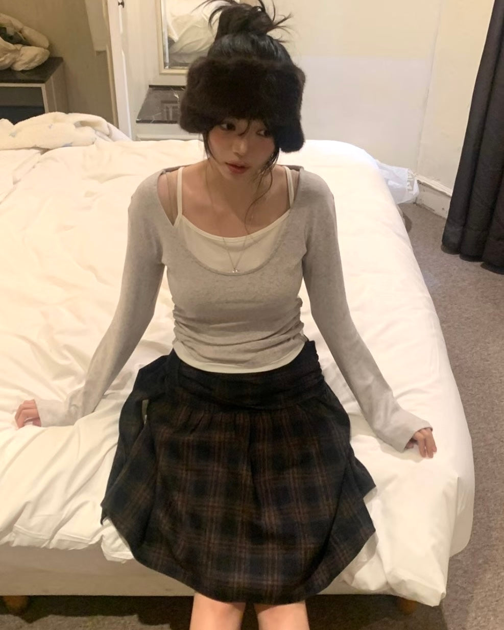 TP704- 2 in 1 Grey Set Top