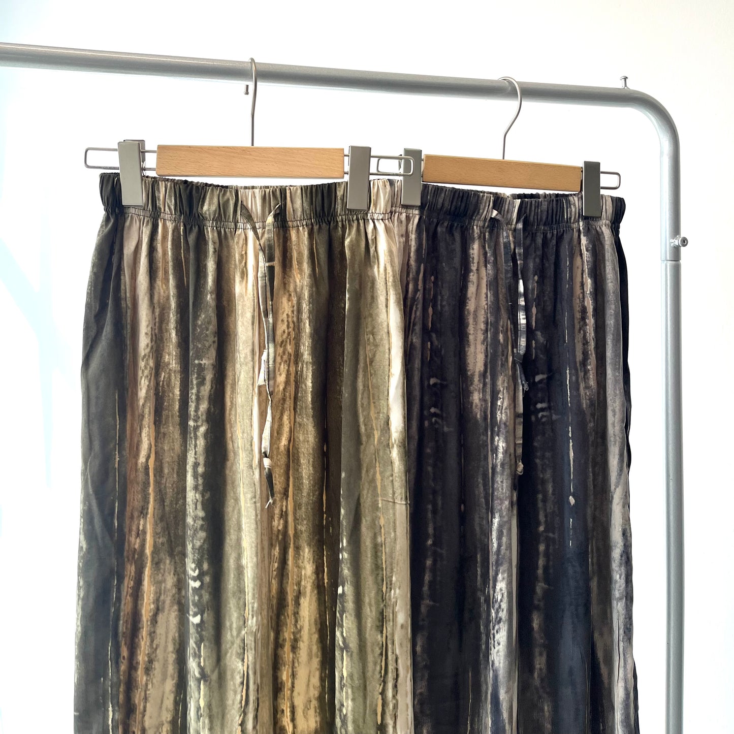 PT28- Tree Pattern Pants | Green | Black