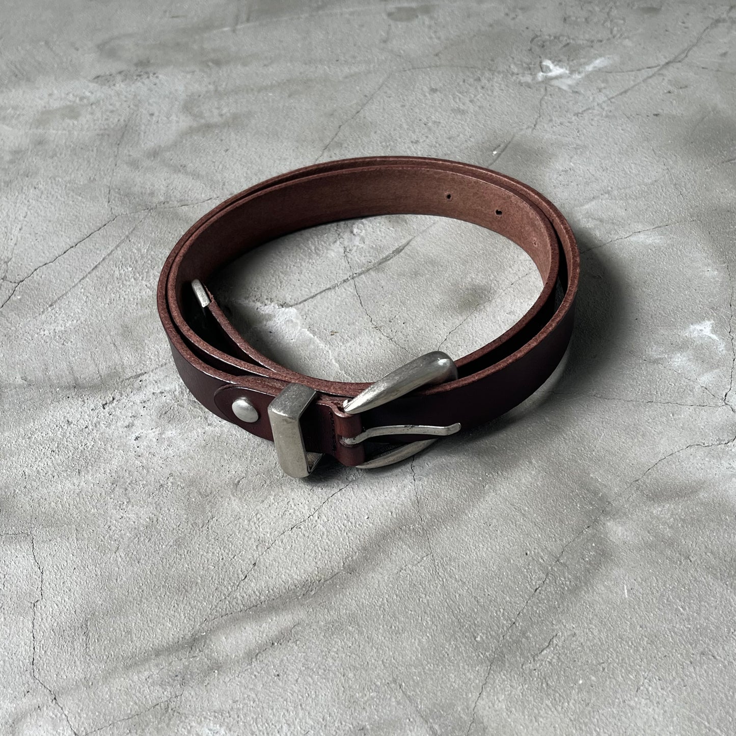 BT04- 3cm 磨砂扣粗身牛皮帶