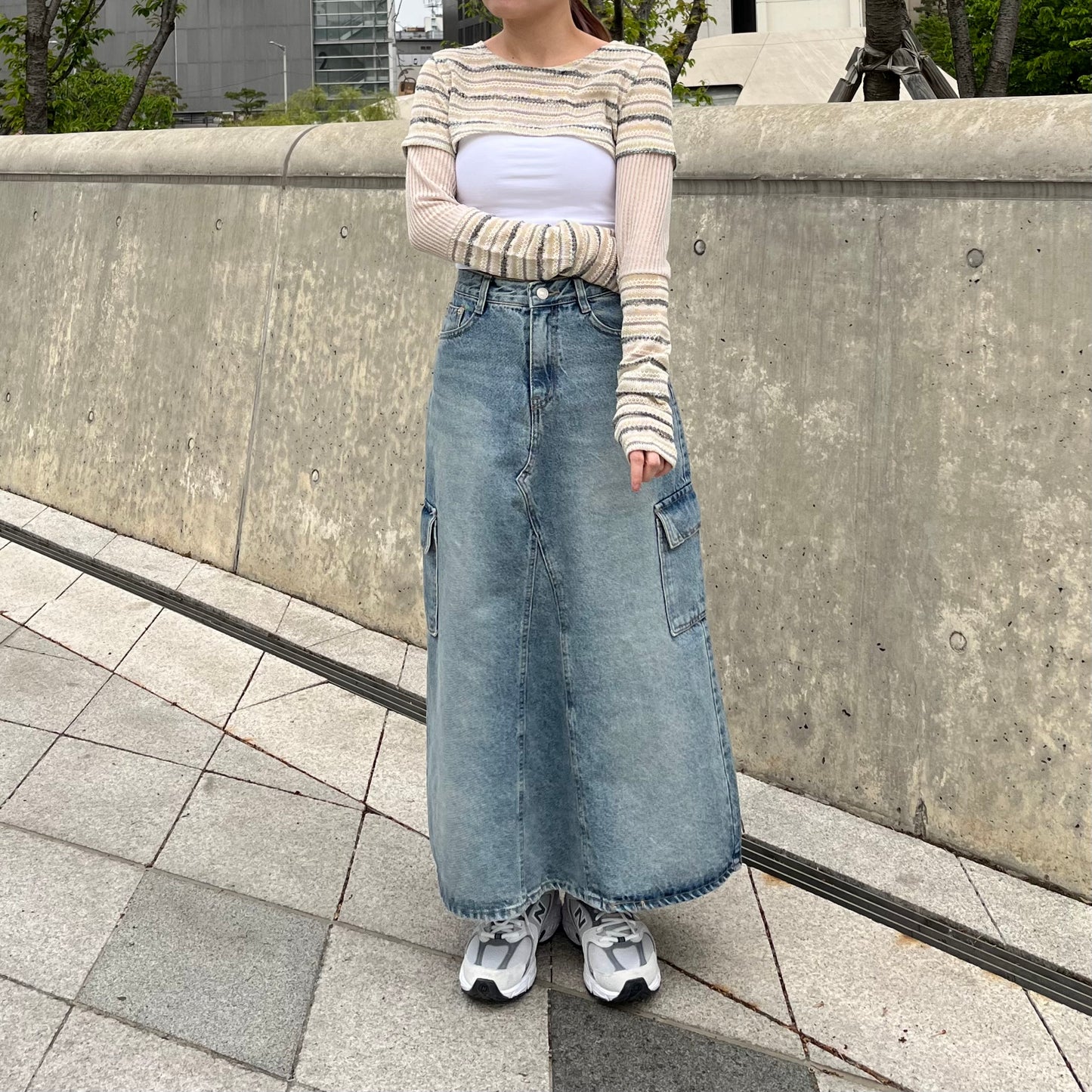 SK28- Worker Denim Skirt