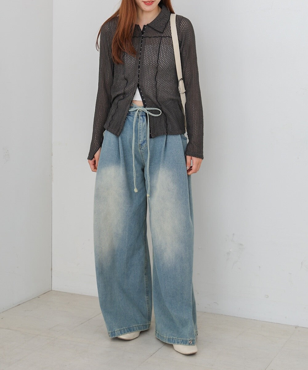 PT98- 2 Way Denim Full-Length Pant ( M / L )