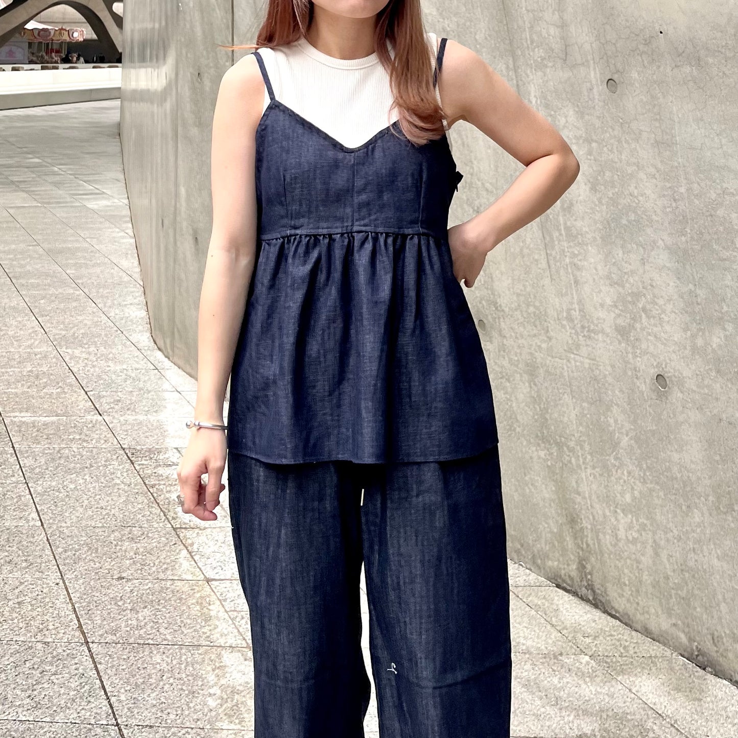 TP139- Denim Camisole Top