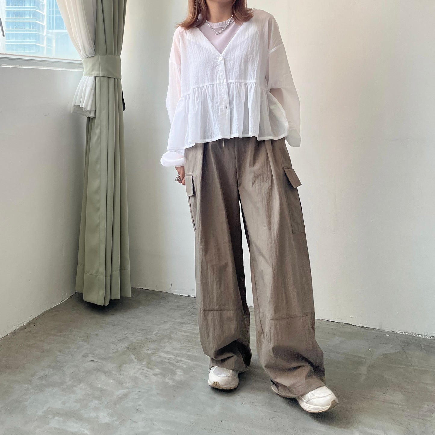 早鳥優惠 TP186- Jellyfish See-through Cardigan | White | Yellow | Grey