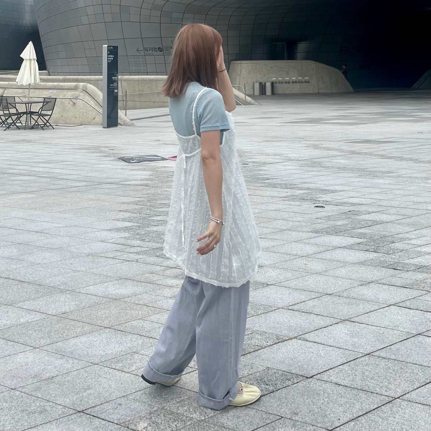 🇰🇷連線新品 TP177- Texture Tee | Blue | Brown