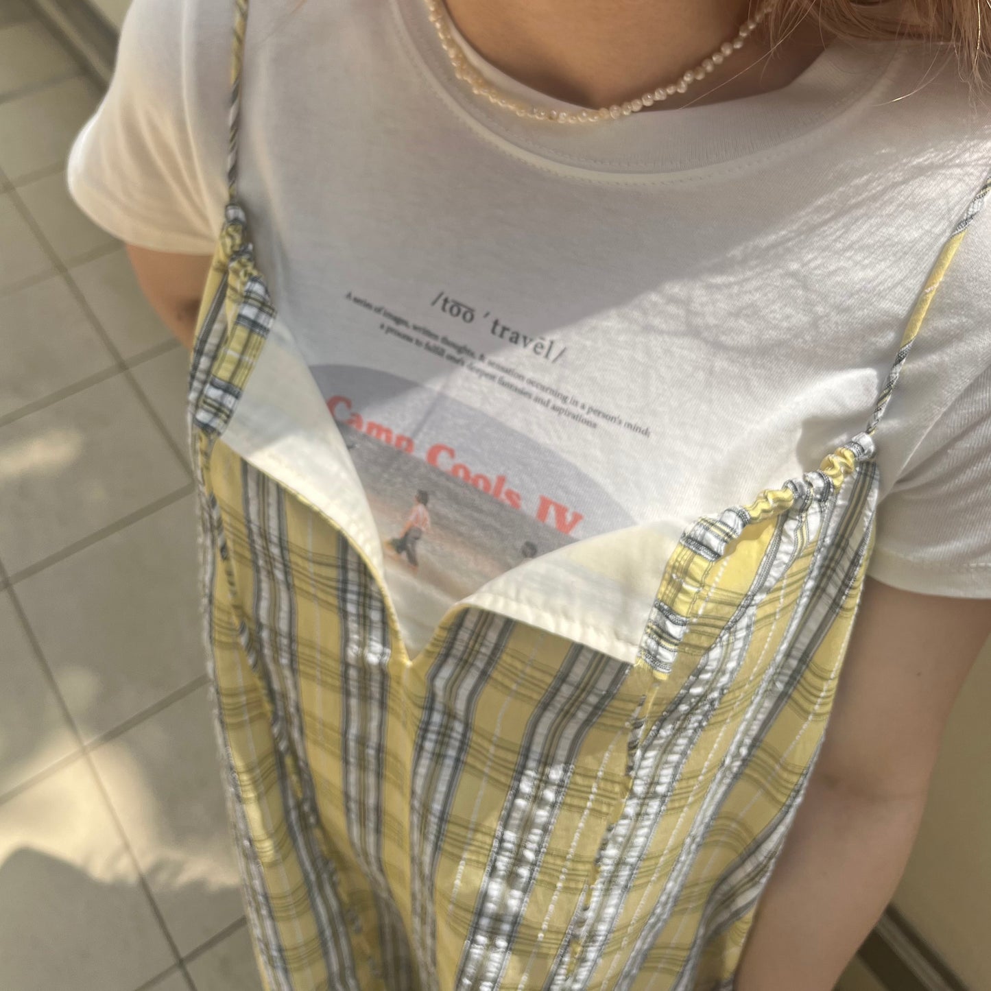 OP28- 2 Way Checked Dress | Yellow | Blue