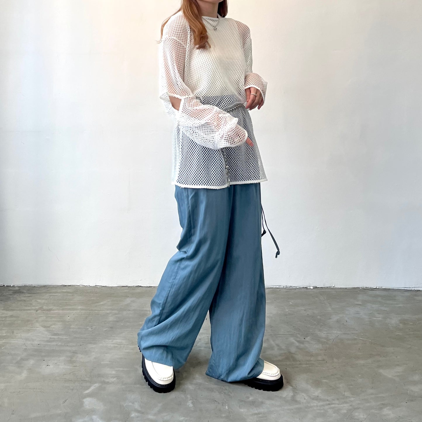 PT30- Soft Stripe Pants | Ivory | Blue