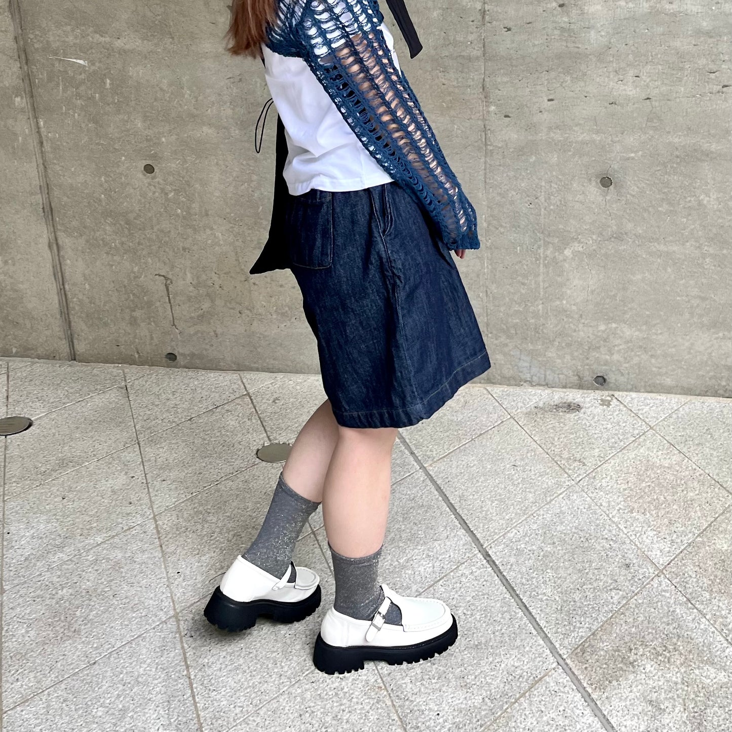 PT26- Indigo Short Denim Pants