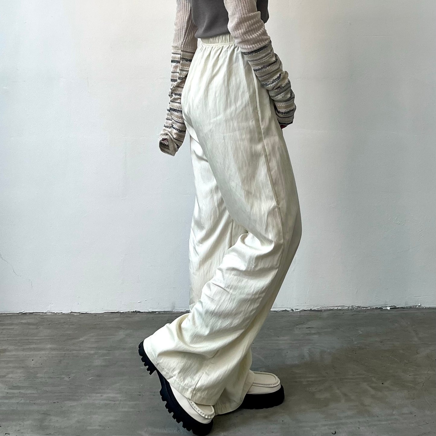PT30- Soft Stripe Pants | Ivory | Blue