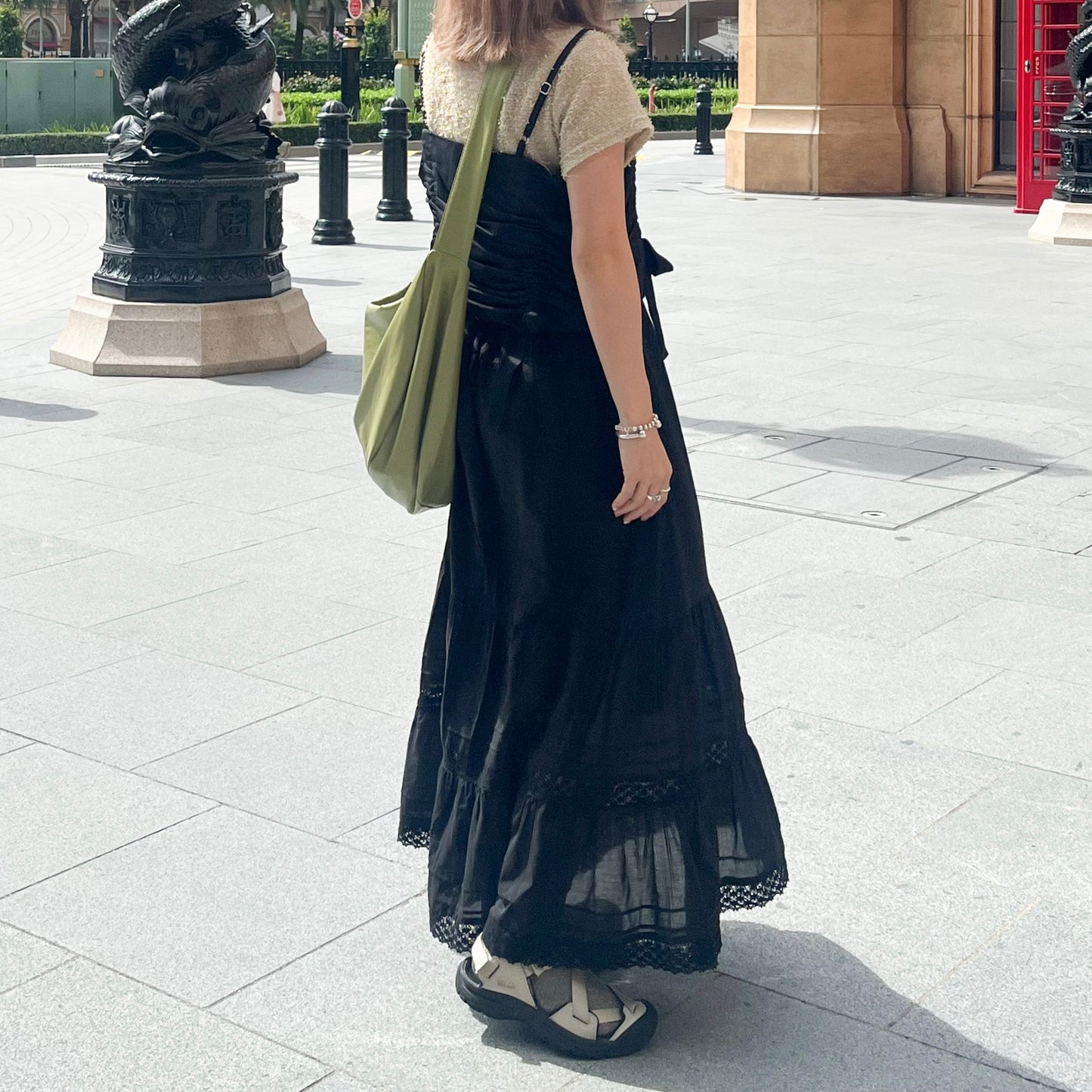 SK39- Black Lace Skirt