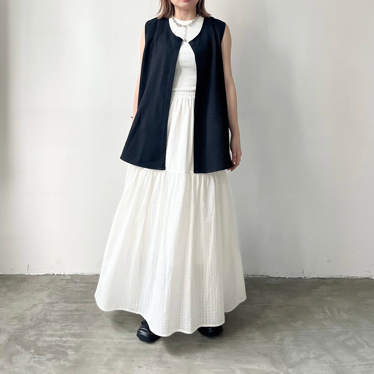 TP314- Lily Set Vest | Grey | Black ( 自留set )