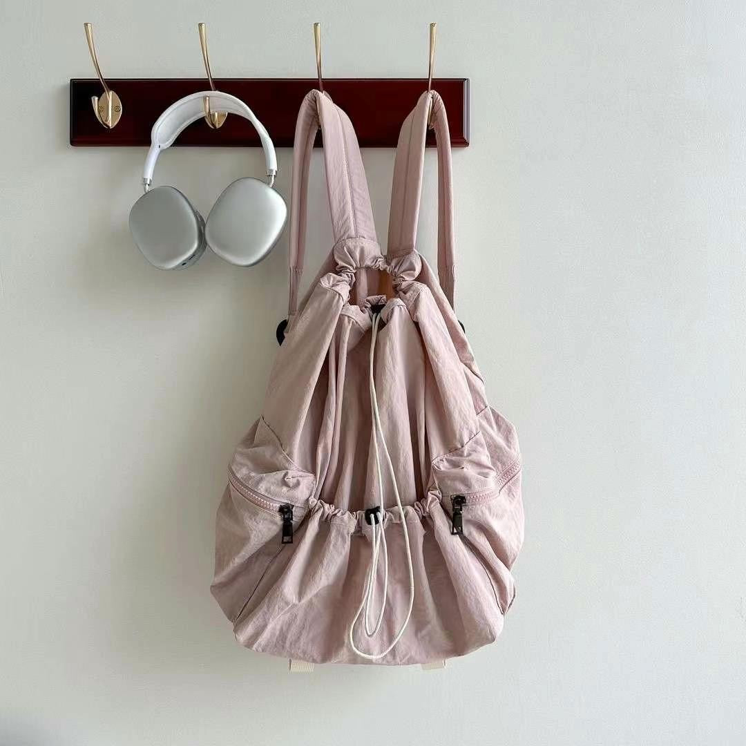 BG17- Drawstring Backpack | Ivory | Pink | Blue | Black