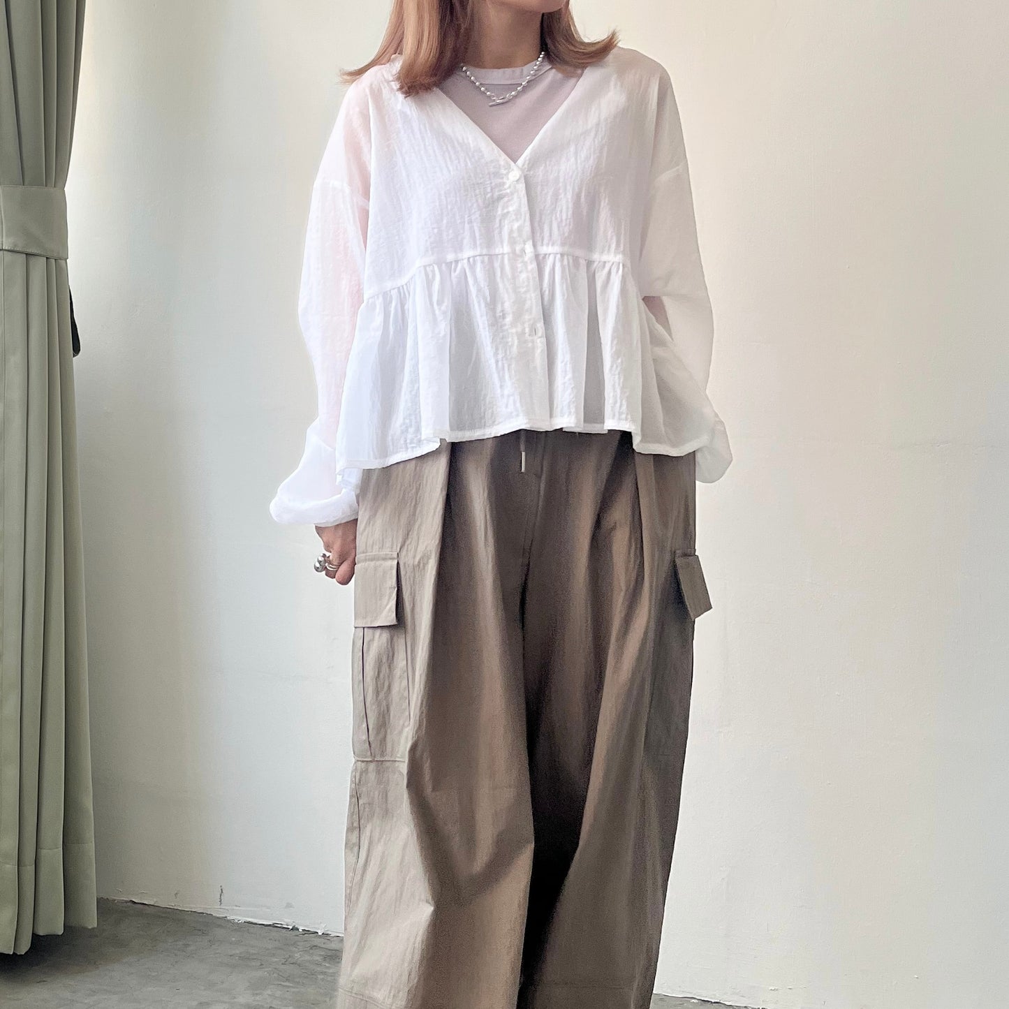 早鳥優惠 TP186- Jellyfish See-through Cardigan | White | Yellow | Grey
