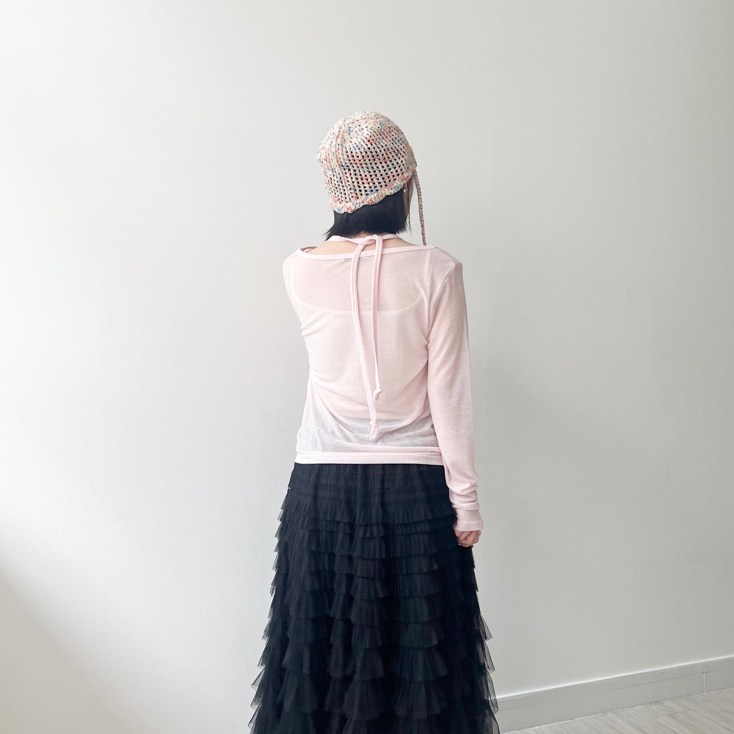 H33- Jellyfish Hat | Beige | Black