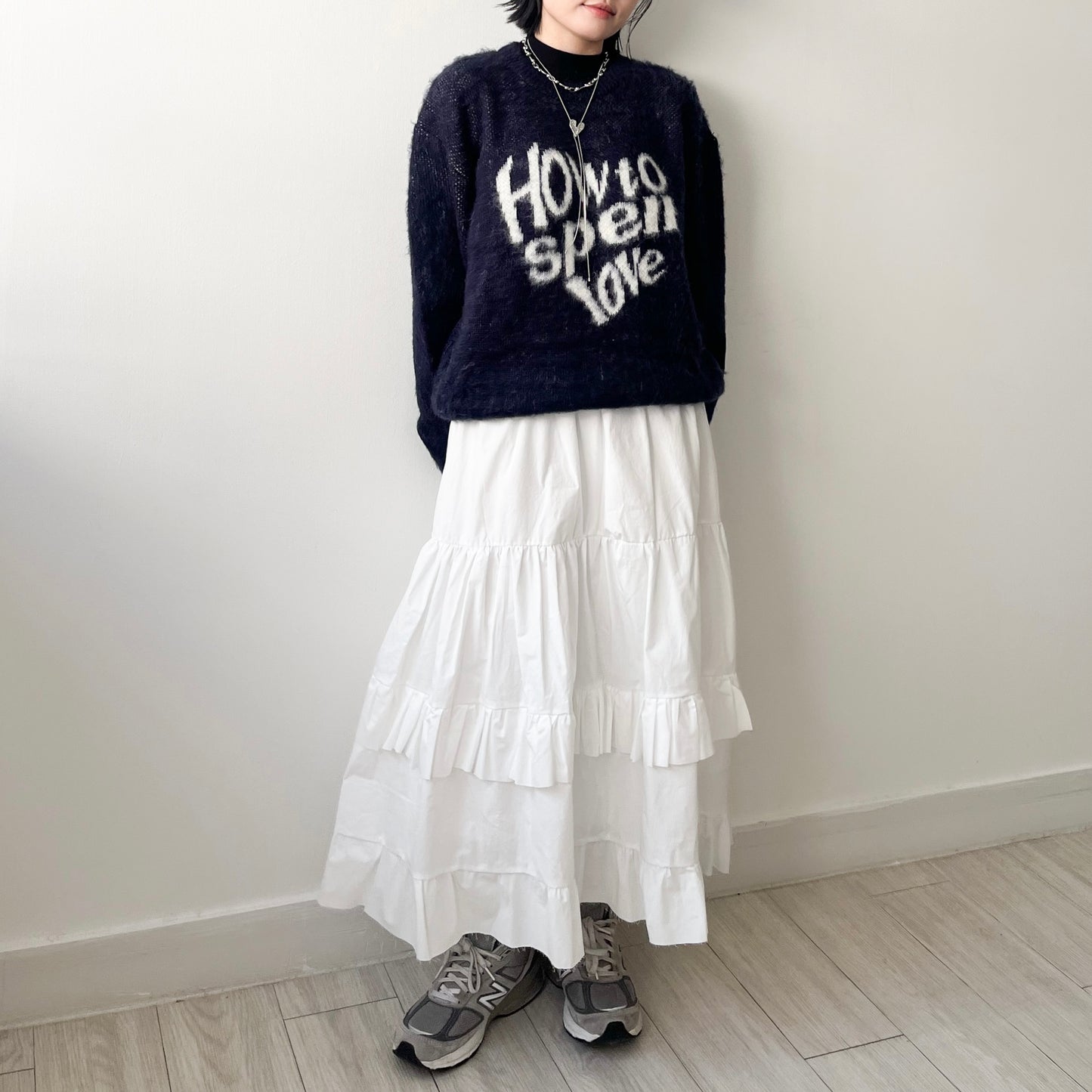 TP456- " HOW TO SPELL LOVE " Sweaters | Pink | Navy | Lime