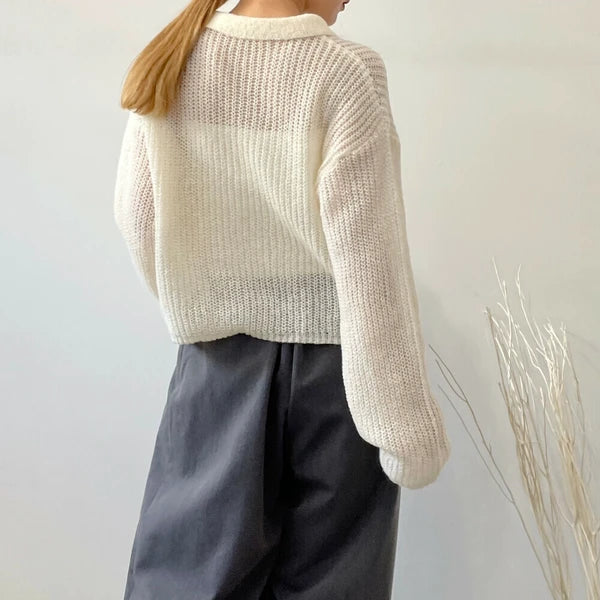 TP669 - Ligh Polo Knit | Ivory | Grey | Black