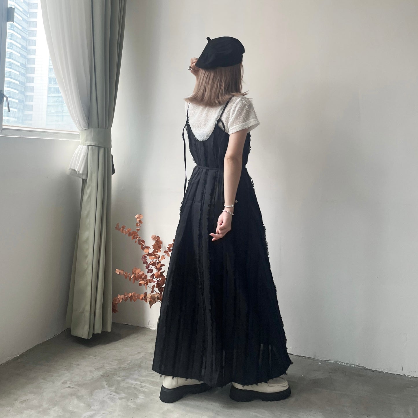 OP41- Soso One Piece Dress | Black