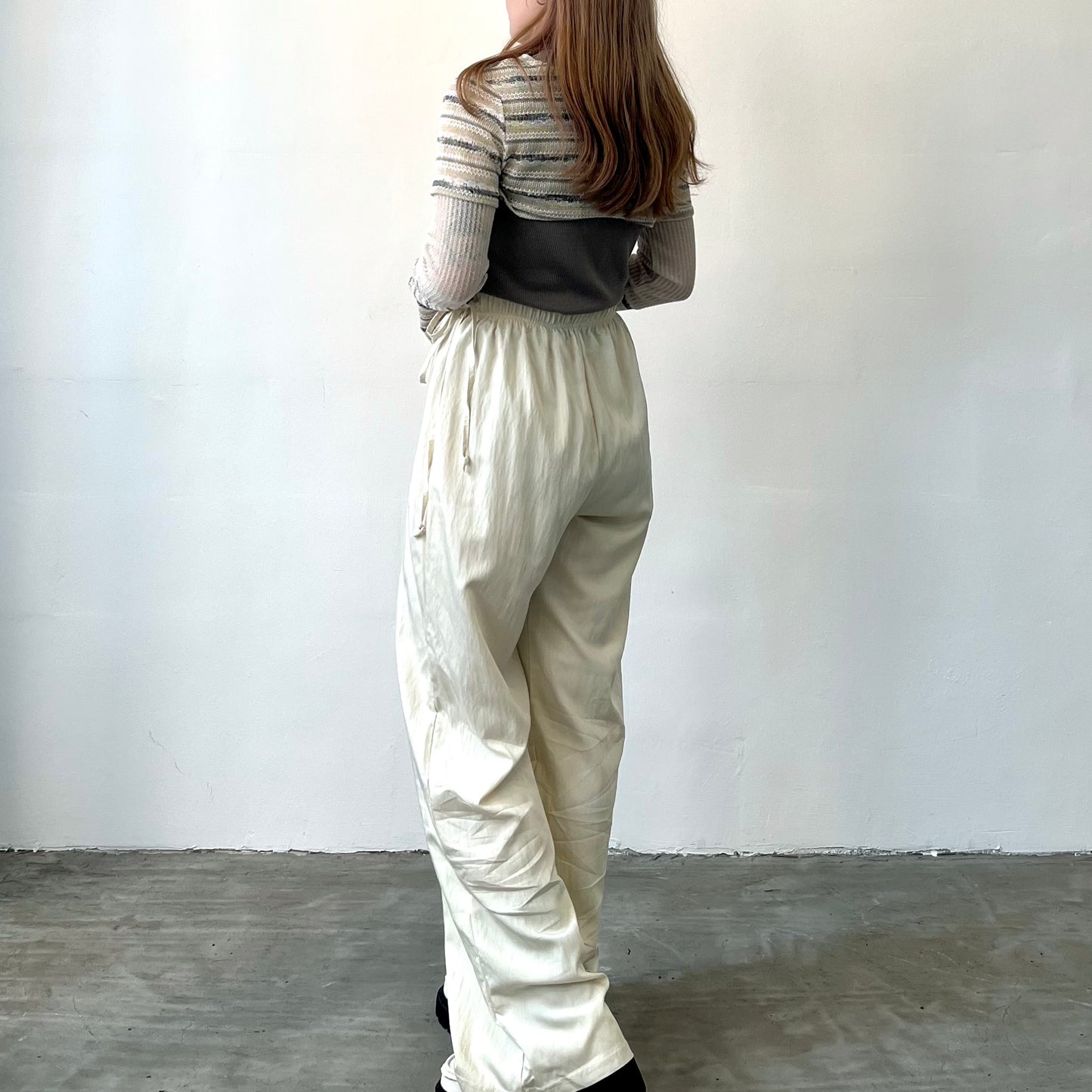 PT30- Soft Stripe Pants | Ivory | Blue