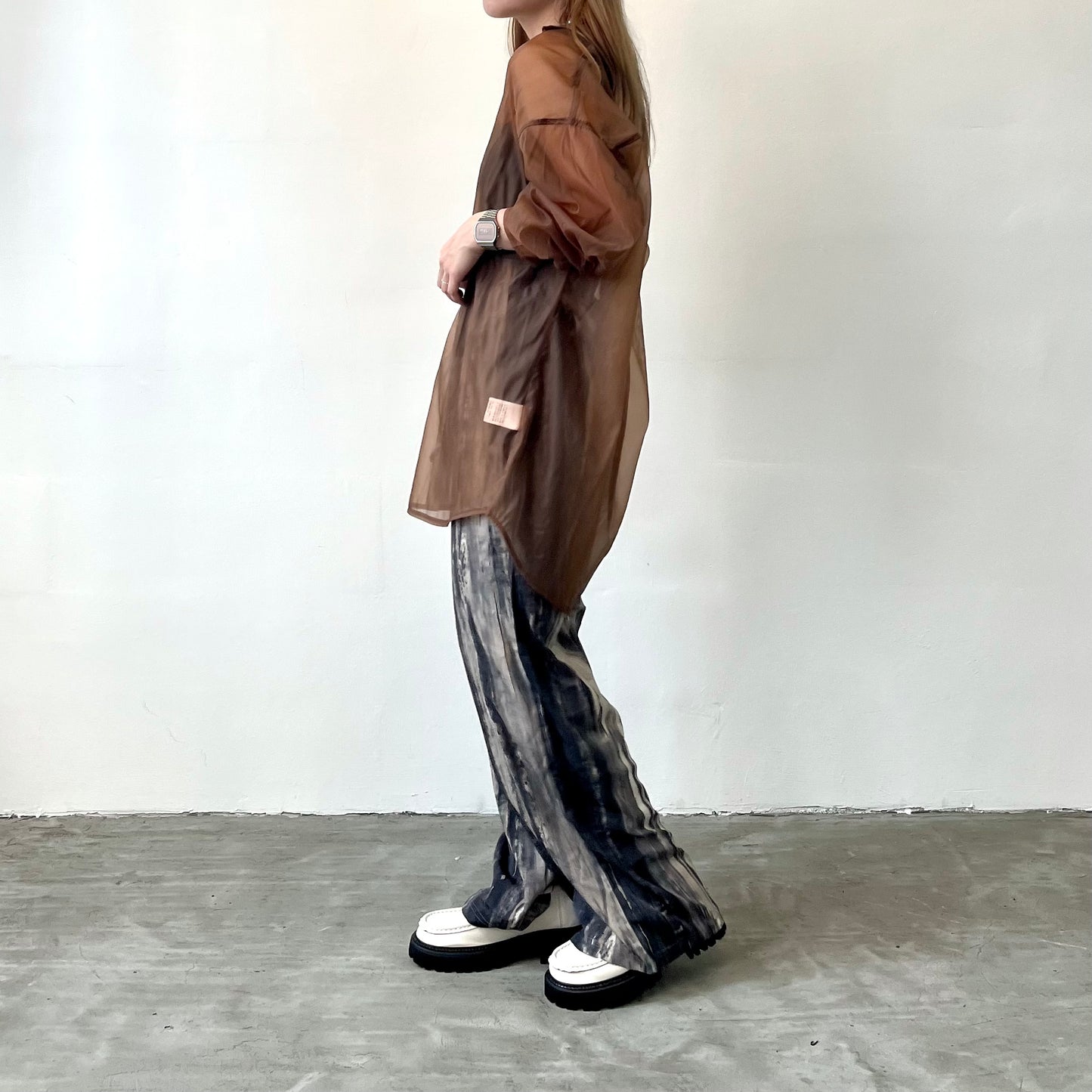 PT28- Tree Pattern Pants | Green | Black