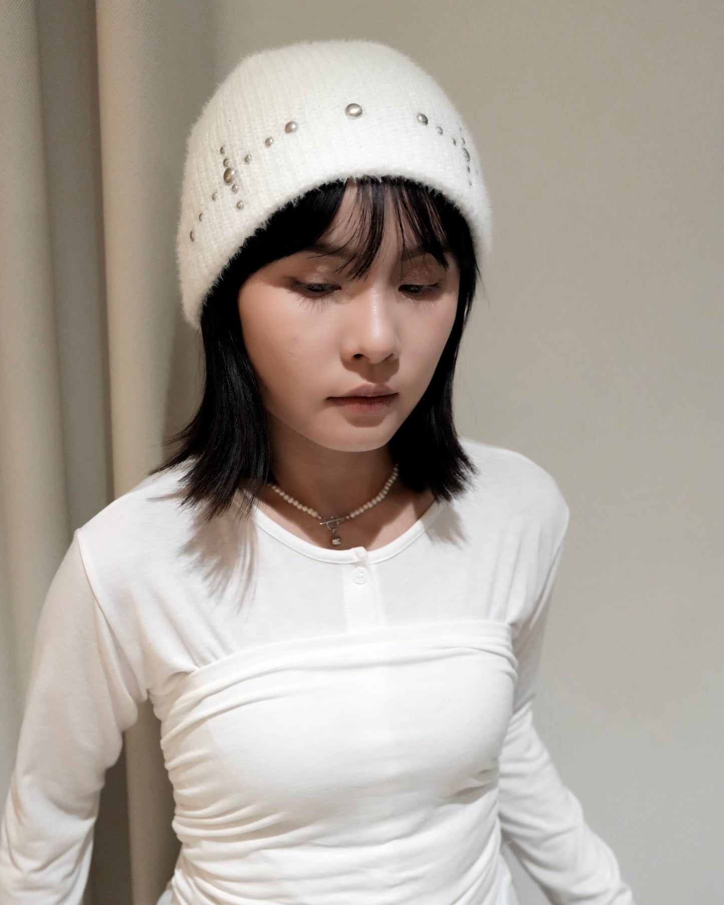 H41- 十字亞面圓窩釘Beanie