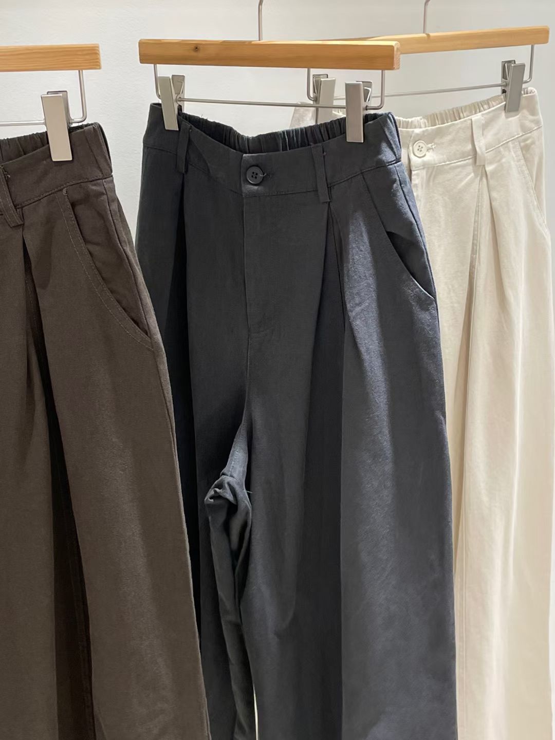 PT127- 小個子 Wade Pants | Ivory | Brown | Charcoal