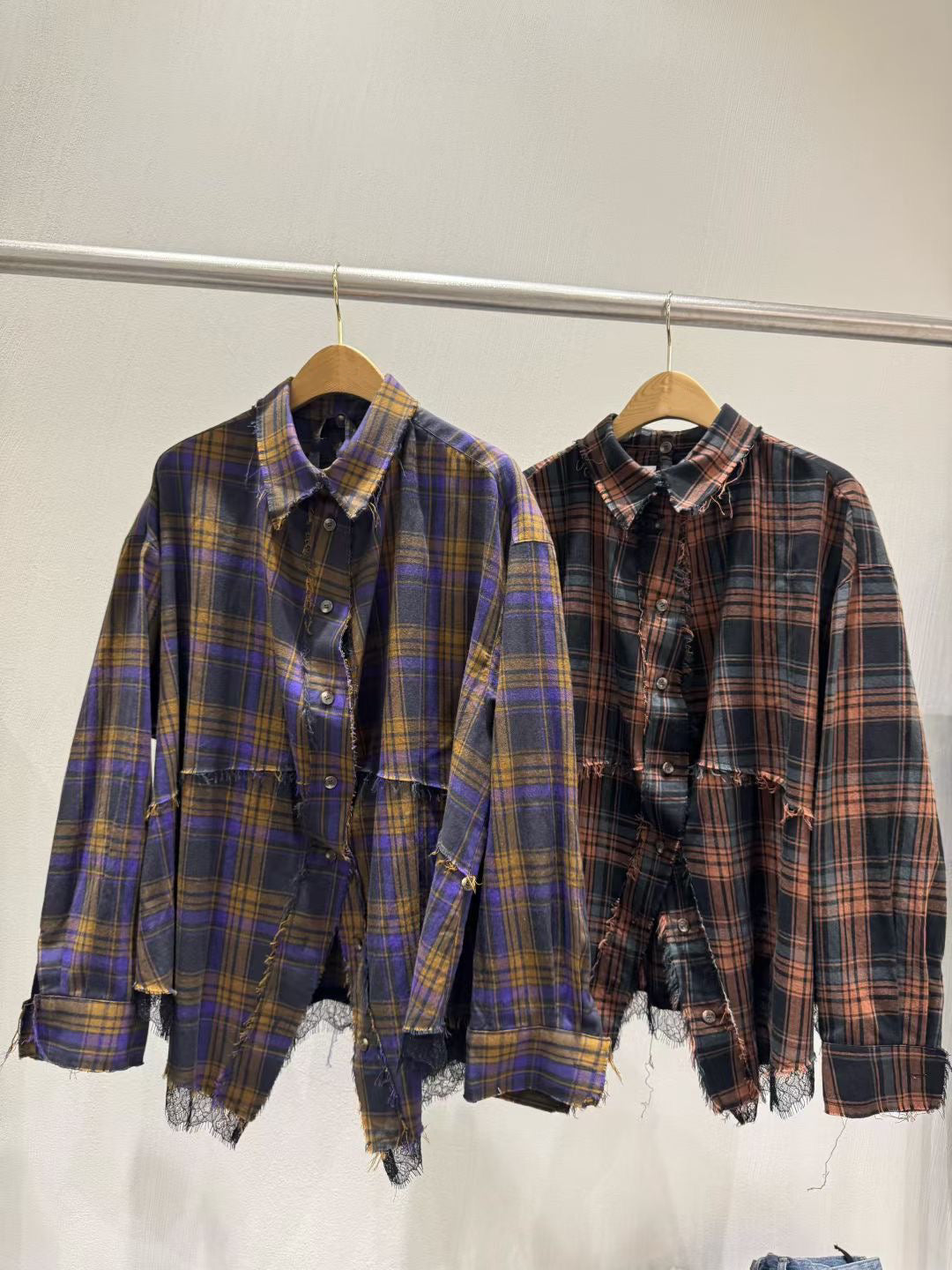 "早鳥優惠" TP650- 超美多變格仔 | Navy | Brown